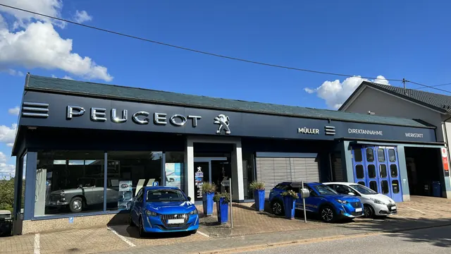 Autohaus Müller in Düppenweiler: Peugeot-Schauraum und Direktannahme